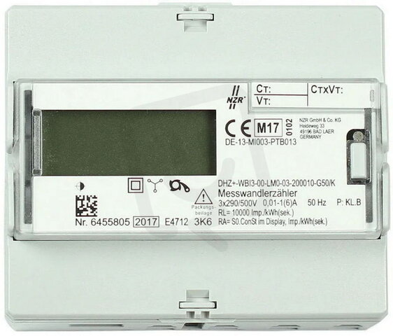 Elektroměr DIZ W1E3 x/5A M-Bus MID, EMH  E706