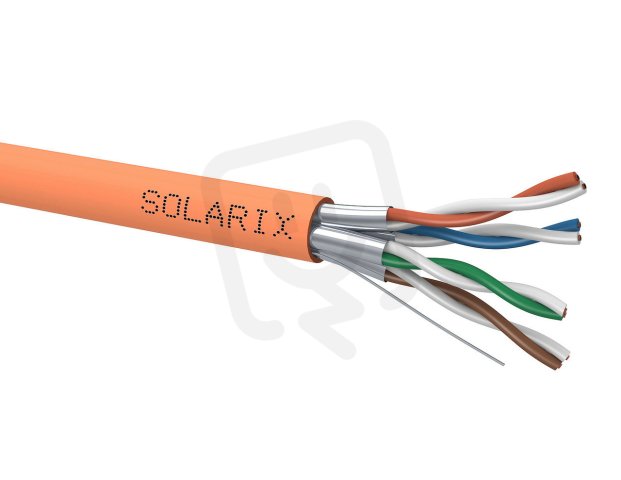 Instalační kabel CAT6A STP LSOHFR B2ca s1a d1 a1 500m/cívka SOLARIX 26000036