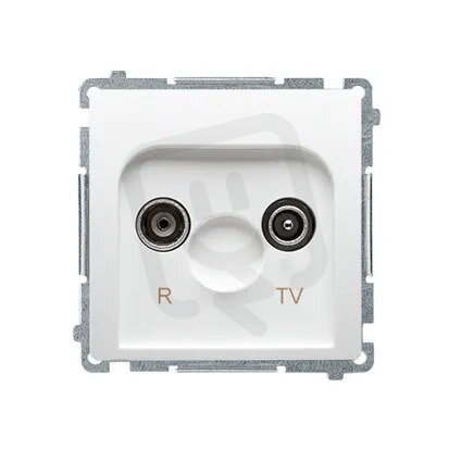 Zásuvka R-TV průběžná 10 dB, 1x vstup: 5-862 MHz bílá BMZAP10/1.01/11