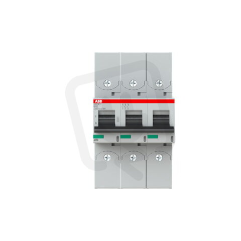 ABB S803PV-SP25 3P jistič pro fotovoltaiku s klecovou svorkou 25A 5kA 1200V DC