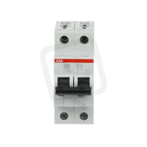 S202-D63 2F jistič 63 A char. D 6kA ABB 2CDS252001R0631