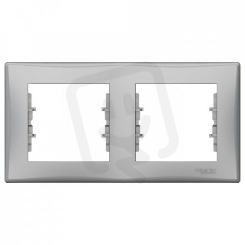Sedna Rámeček dvojnásobný, Aluminium SCHNEIDER SDN5800460