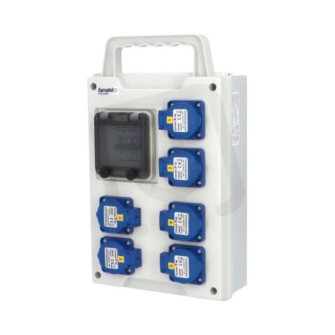 Zásuvková skříň eb371 EB 600000.0/4M EasyBOX IP44 jištěná bez chrániče eb371