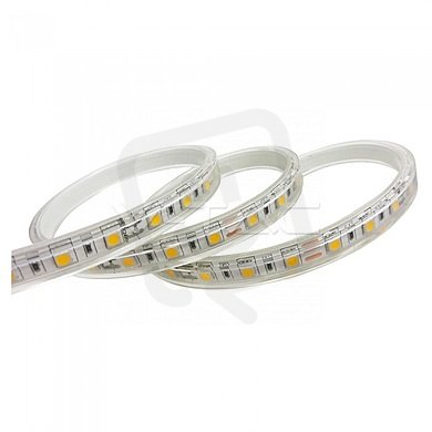 LED Strip 5050 60 LED 24V IP65 6400K, VT-5050 V-TAC SKU2564