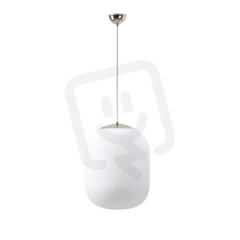 Závěsné svítidlo se skleněným stínidlem OSMONT TANIA S1 13W IP40 E27 chrom