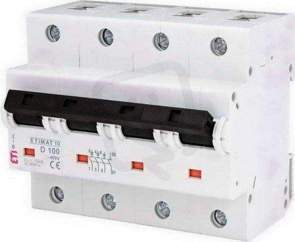 Jistič ETIMAT 10 3p+N D100 15kA ETI 002156732