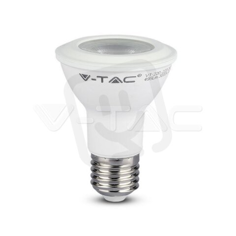 LED žárovka V-TAC 7W E27 PAR20 Plastic Natural White VT-220