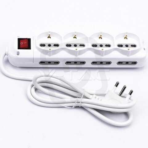 1,5m multiple socket with switch (polyba