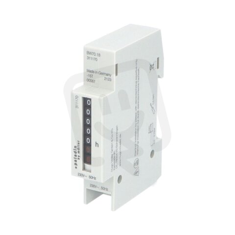 Počítadlo provozních hodin PALADIN 311170 (BW 70.18) 230V 1mod. na DIN 1008139