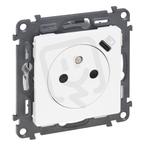VALENA LIFE ZÁSUVKA 2P+T/USB-C BÍLÁ LEGRAND 753136