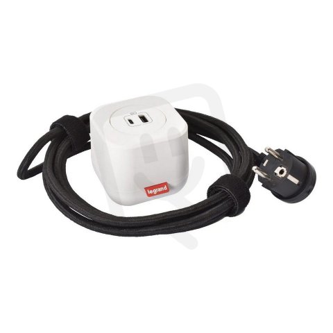 ELECTRON USB A+C BÍLÁ + RÁM