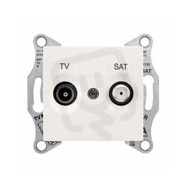 Sedna Zásuvka TV/SAT průběžná 4dB, Cream SCHNEIDER SDN3401923