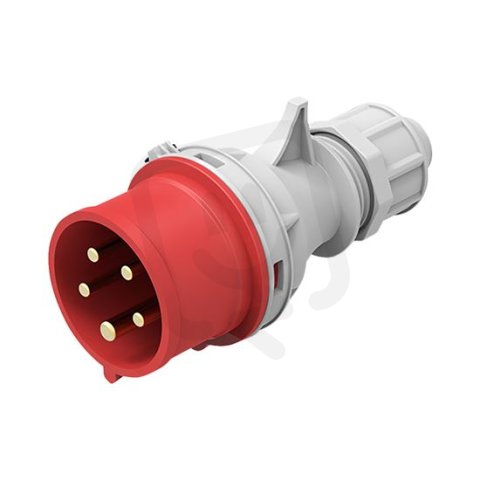 Vidlice přímá, 5-pólová, 400V/16A,  IP44 SOLIGHT P150