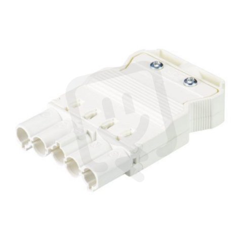 vidlice na kabel, 5-pól, šroubové svorky, gesis, bílá WIELAND 92.954.4053.0