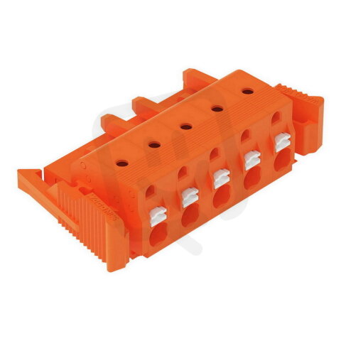 Pružinová svorka CAGE CLAMP oranžová 2,5mm2 5pól. oranžová WAGO 2231-705/037-000