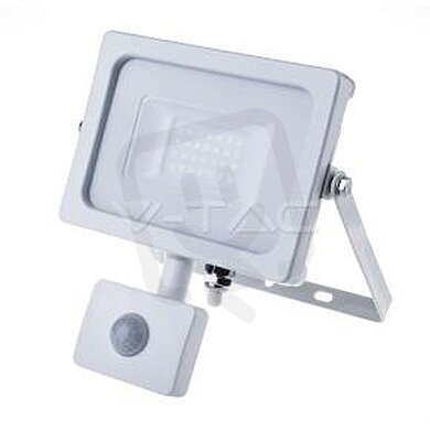 20W LED Sensor Floodlight SAMSUNG CHIP Cut-OFF Function White Body 4000K VT-20-S