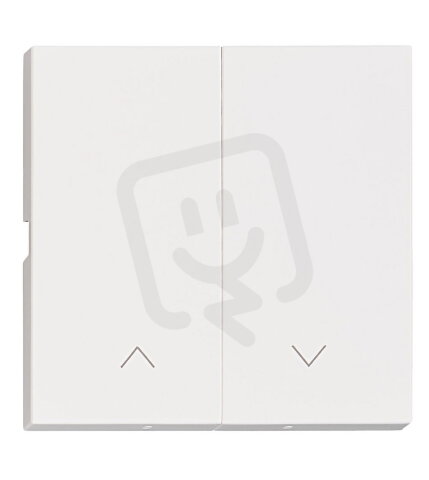 Kryt spínačů a ovladačů dvojitý, symbol šipky, bílý SCHRACK EV102312--