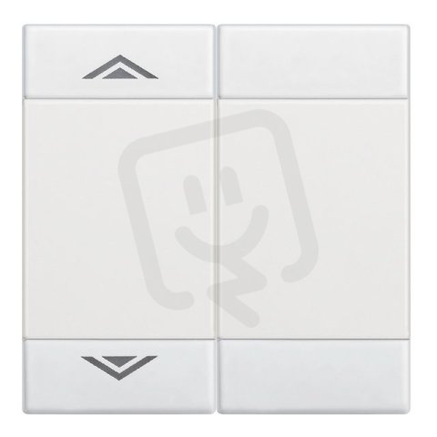 BTICINO LIVINGLIGHT MYHOME KRYTKA SPÍNAČE NEPODSVĚTLENÁ S TEXTEM UP/DOWN 2M BÍLÁ
