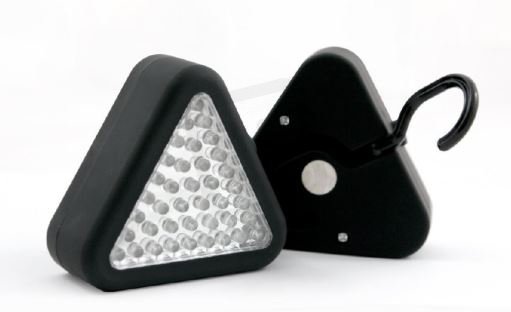 Acar 20600101 LED lampa trojúhelník s háčkem a magnetem,3x světelná funkce LED