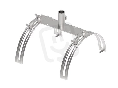 Podstavec jímací tyče pro montáž na hřebenáče, rozměr 188mm, Inox GROMTOR 526113