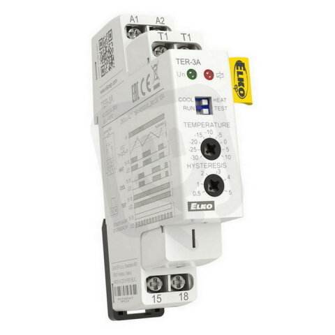 Termostat s rozsahem -30..+ 10 °C TER-3A ELKO EP 8595188138390