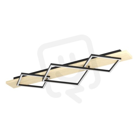 Stropní svítidlo BOYAL LED 42W IP20 černá/dřevo EGLO 901931