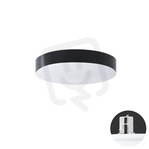 Polovestavné svítidlo DELIA CV1 13W IP44 3K NZ3h PMMA černá OSMONT DEL70125