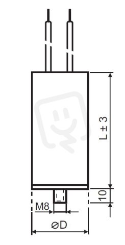 MPB0025021 kondenzátor 2,5uF kabel 210mm