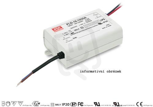 Proudový zdroj pro LED 60W 1400mA MEAN WELL PLD-60-1400B