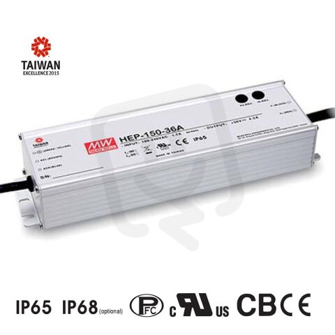 Napěťový zdroj pro LED 151W 54V 2800mA MEAN WELL HEP-150-54A