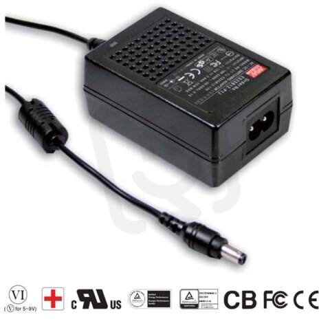 Stolní adaptér Medical 18W 12V MEAN WELL GSM18B12-P1J