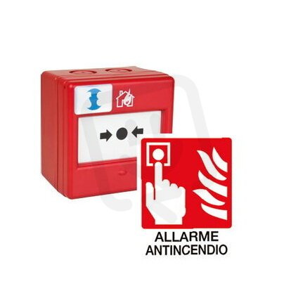 Box s tlačítkem výstražný PULSANTE INCENDIO SIRENA 55323
