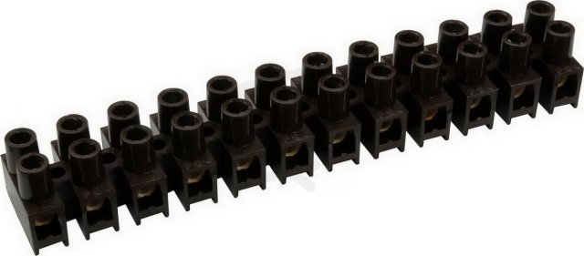 SEZ-CZ 6336-67 přístrojová svorkovnice 10mm hnědá