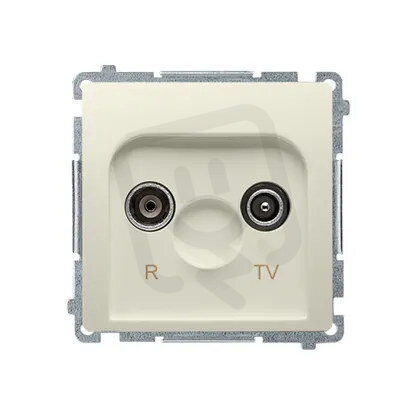 Zásuvka R-TV průběžná 10 dB, 1x vstup: 5-862 MHz béžová BMZAP10/1.01/12