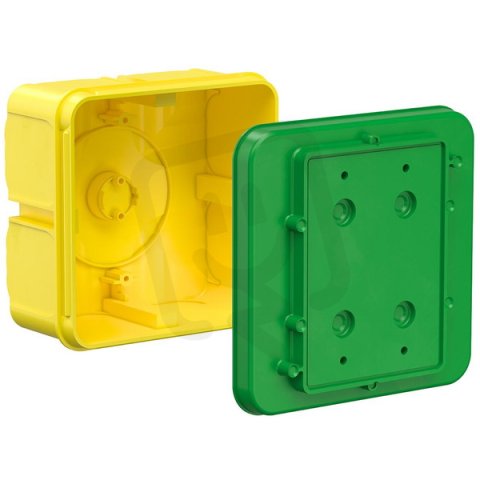 Krabice pro Italské a USA přístroje 128x128x80mm, do betonu KAISER 1295-02