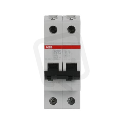 S202M-K63 2F jistič 63 A char. K 10kA ABB 2CDS272001R0607