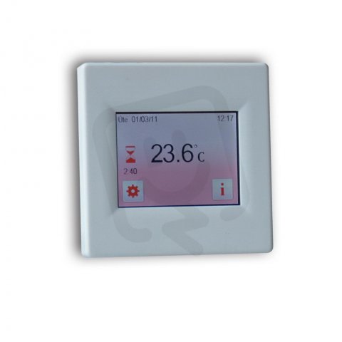 Termostat TFT (dotykový) Programovatelný snímá teplotu prostoru i podlahy Fenix