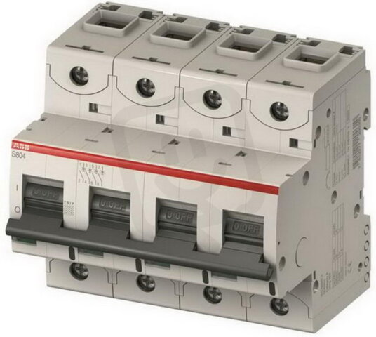 S804C-B80 jistič 4P char. B 80A s klecovou svorkou 25kA ABB 2CCS884001R0805