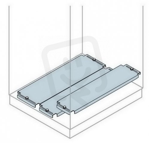 Spodní příruba skládaná pro přívod kabel