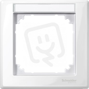 Merten Rámeček jednonásobný s popisovým polem M-Smart, Polar SCHNEIDER MTN470119