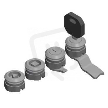 Schneider NSYMLS6 Zámek s 6mm čtverc.vložkou pro ovl.pult,dílčí dveře,odkl.panel