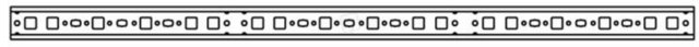 ED3P30 lišta DIN 35*15-744mm (30ks) ABB 2CPX062321R9999