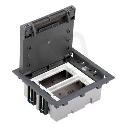 Podlahová krabice SF obdélníkový 4×K45 2×CIMA 70mm105mm šedá IK08 SF270/1