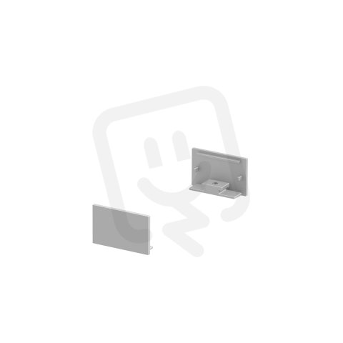 GRAZIA 20 koncová krytka pro profil GRAZIA plochý 2 ks ploché hliník SLV 1000559