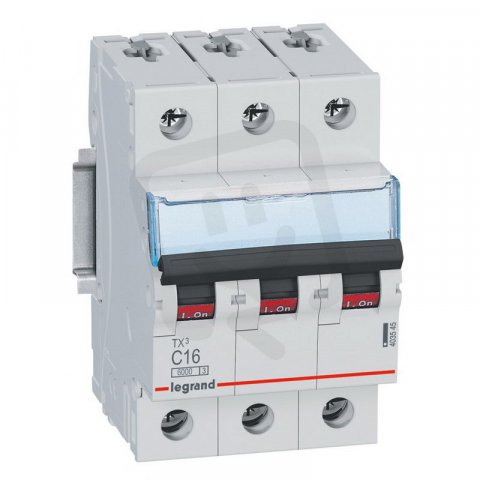 TX3 JISTIČ, 3 PÓLOVÝ, CHAR. C, 16A 6000A LEGRAND 403545