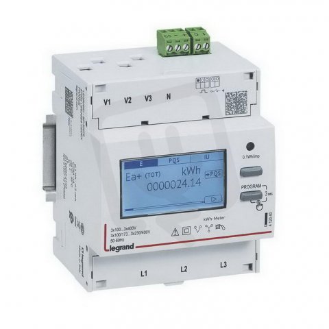 EMDX3 ELEKTROMĚR 3F POLOPŘÍMÝ IMPULZNÍ VÝSTUP LEGRAND 412040