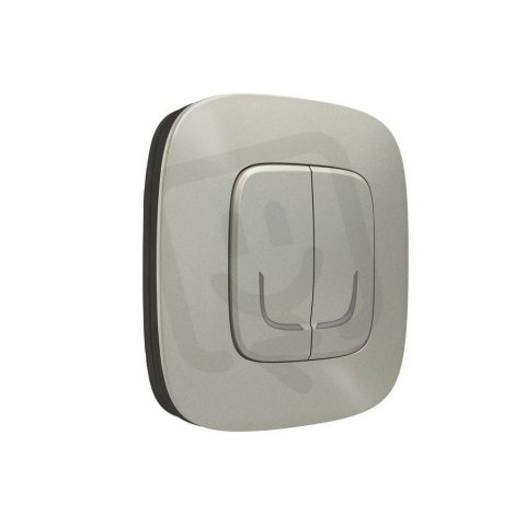 Valena Allure with Netatmo dvojitý bezdrátový spínač pro světla,  hliník