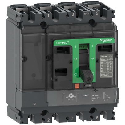 Jistič ComPacT NSX100HB2 100kA AC 4P 100A TMD SCHNEIDER C10W4TM100