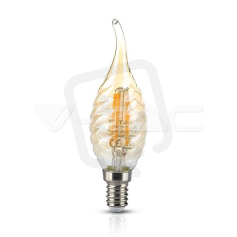 LED Bulb - 4W Filament  E14 Candle Tail
