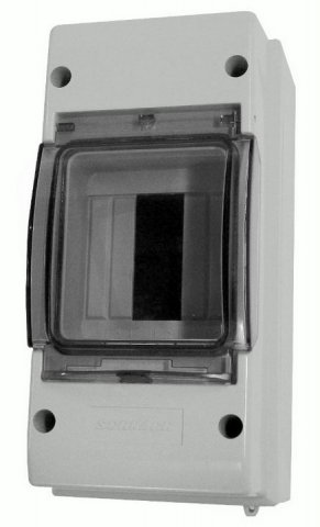 Jističová skříňka s krytem pro 3 moduly, IP55 SCHRACK IM009019--